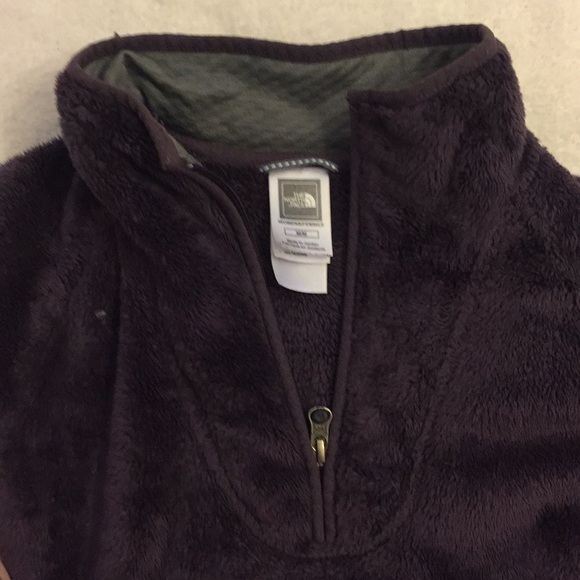 North face 3/4 zip fluffy jacket - Picture 3 of 3